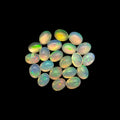 Natural White Ethiopian Opal Stone 17.83 Carats Oval Cabochon Shape 8 x 6 mm