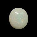 Natural White Ethiopian Opal Stone 23.39 Carats Oval Cabochon Shape 20 x 17.8 x 11.4 mm