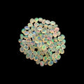 Natural White Ethiopian Opal Stone 23.88 Carats Oval Cabochon Shape 5 x 4 mm