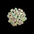 Natural White Ethiopian Opal Stone 24.66 Carats Oval Cabochon Shape 7 x 5 mm
