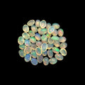 Natural White Ethiopian Opal Stone 24.79 Carats Oval Cabochon Shape 7 x 5 mm