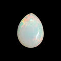 Natural White Ethiopian Opal Stone 5.22 Carats Pear Cabochon Shape 15.1 x 11.6 x 6.2 mm