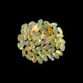 Natural White Ethiopian Opal Stone 9.61 Carats Oval Cabochon Shape 5 x 3 mm