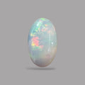 Natural White Ethiopian Opal Stone 9.98 Carats Oval Cabochon Shape 21.5 x 12.8 x 6.7 mm