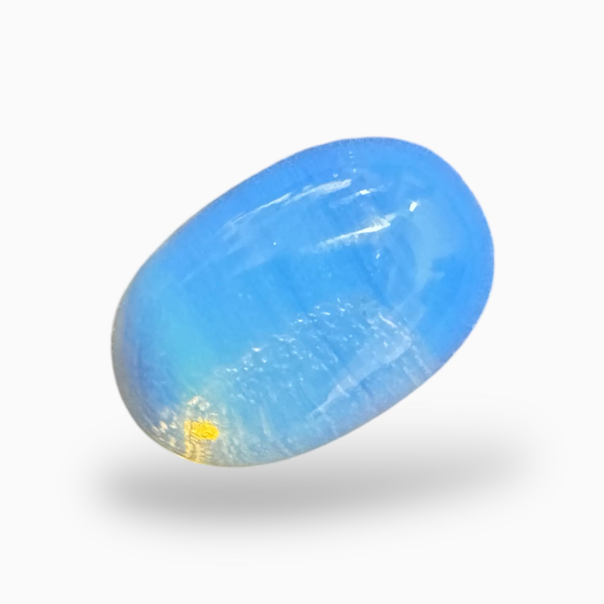 Natural White Ethopian Opal 8.59 carat 15.5x10.5mm