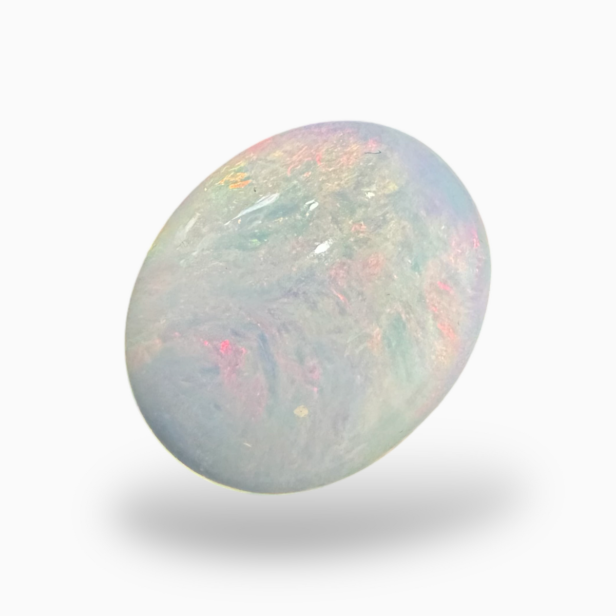 Natural White Opal Stone From Ethopia 21.6 Carats 22x19mm