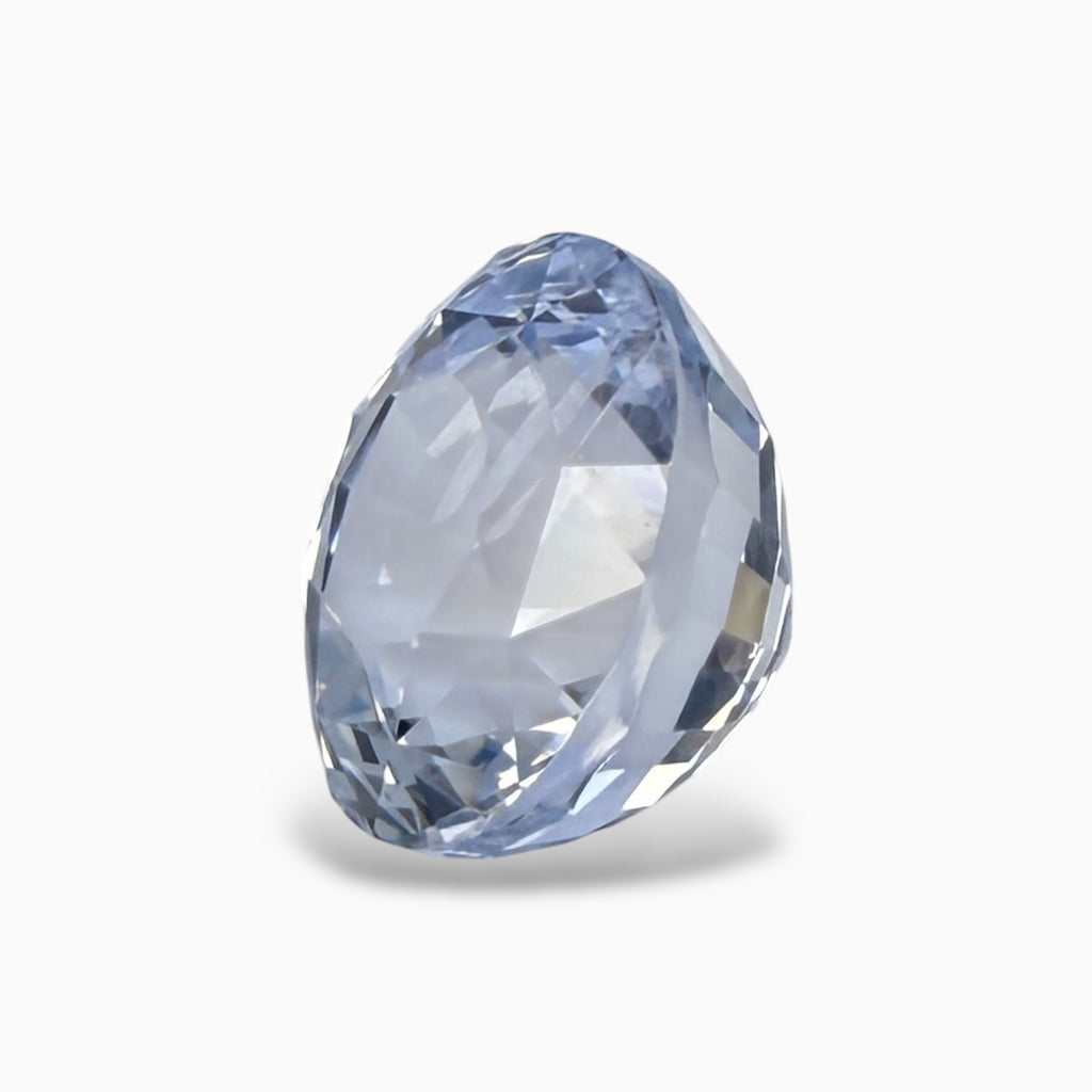 Natural White Sapphire in Round Shape 5.15 Carats 9.21x9.31x7.17mm Size From Sri Lanka
