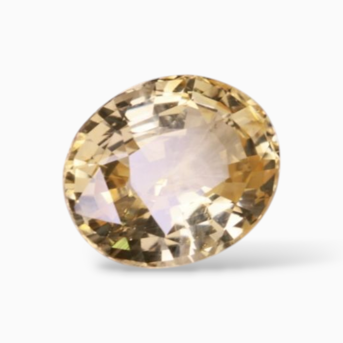 Natural Yellow Sapphire 5.55 Carats in Oval Shape & 11.20x9.32x6.02mm Size from Srilanka
