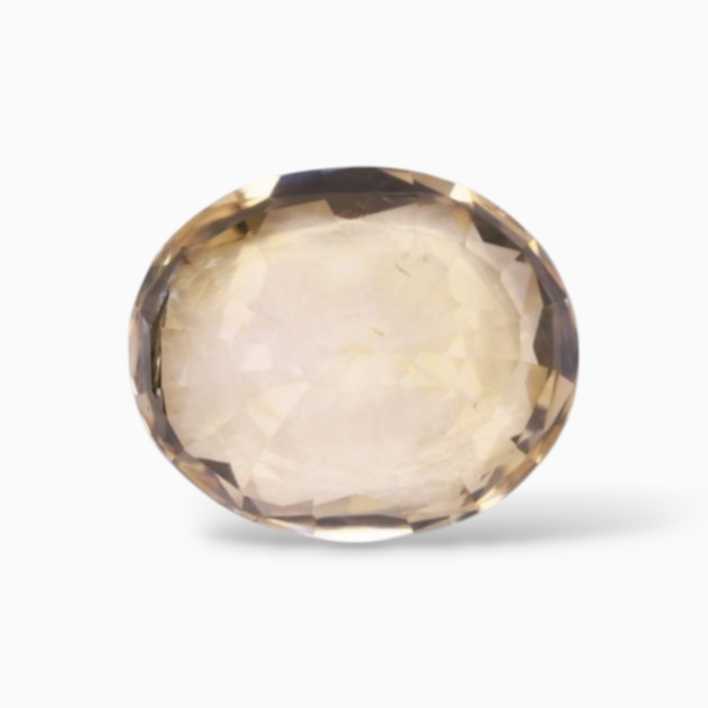 Natural Yellow Sapphire 5.55 Carats in Oval Shape & 11.20x9.32x6.02mm Size from Srilanka