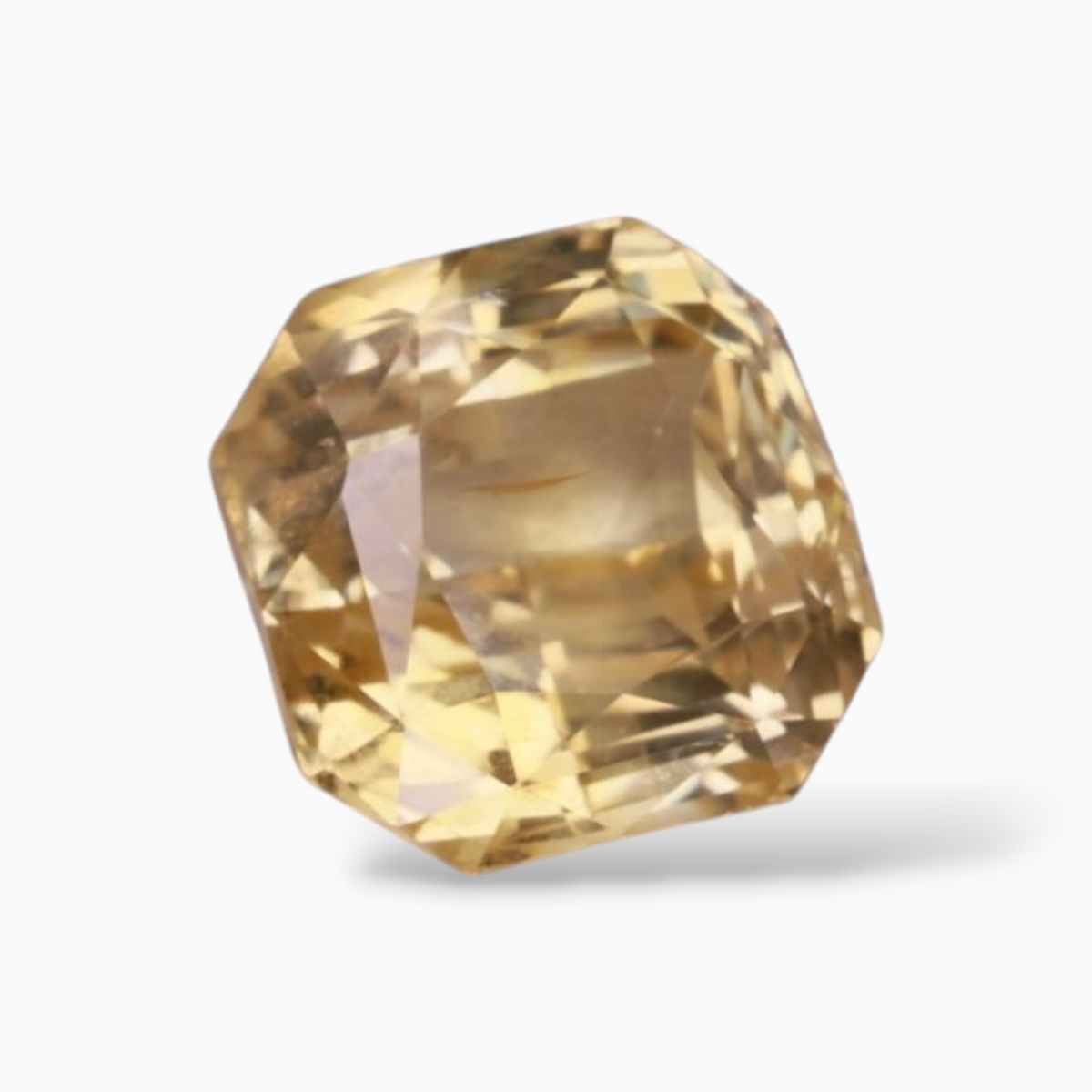 Natural Yellow Sapphire 6.19 Carats in Octagon Shape & 9.38x9.22x6.75mm Size from Sri lanka