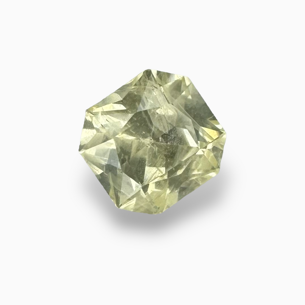 Natural Yellow Sapphire Stone 1.88 Carats in Asscher Shape