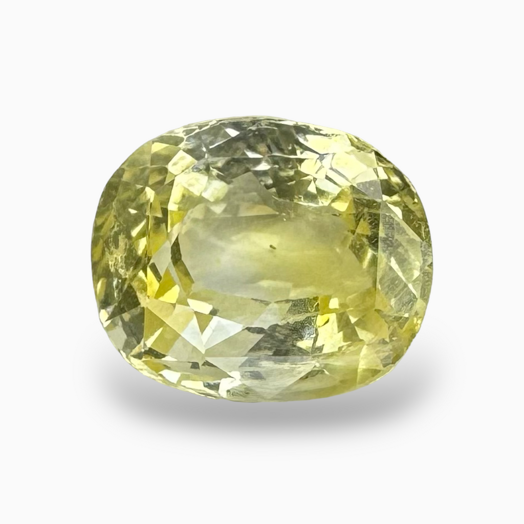 Natural Yellow Sapphire Stone 4.29 Carats from Srilanka