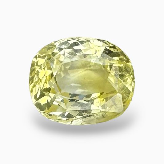 Natural Yellow Sapphire Stone 4.29 Carats from Srilanka