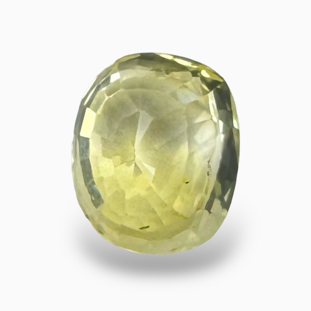 Natural Yellow Sapphire Stone 4.29 Carats from Srilanka