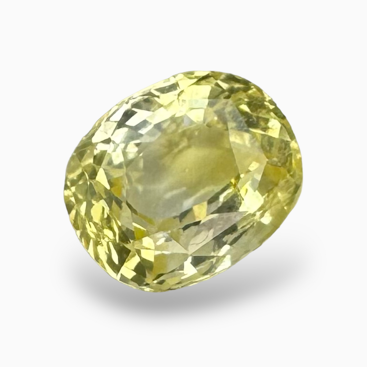Natural Yellow Sapphire Stone 4.29 Carats from Srilanka