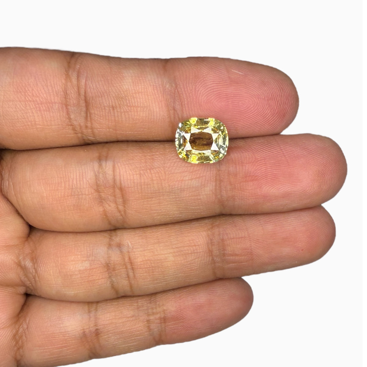 Natural Yellow Sapphire Stone (Pukhraj Stone) 4.29 Carats From Srilanka