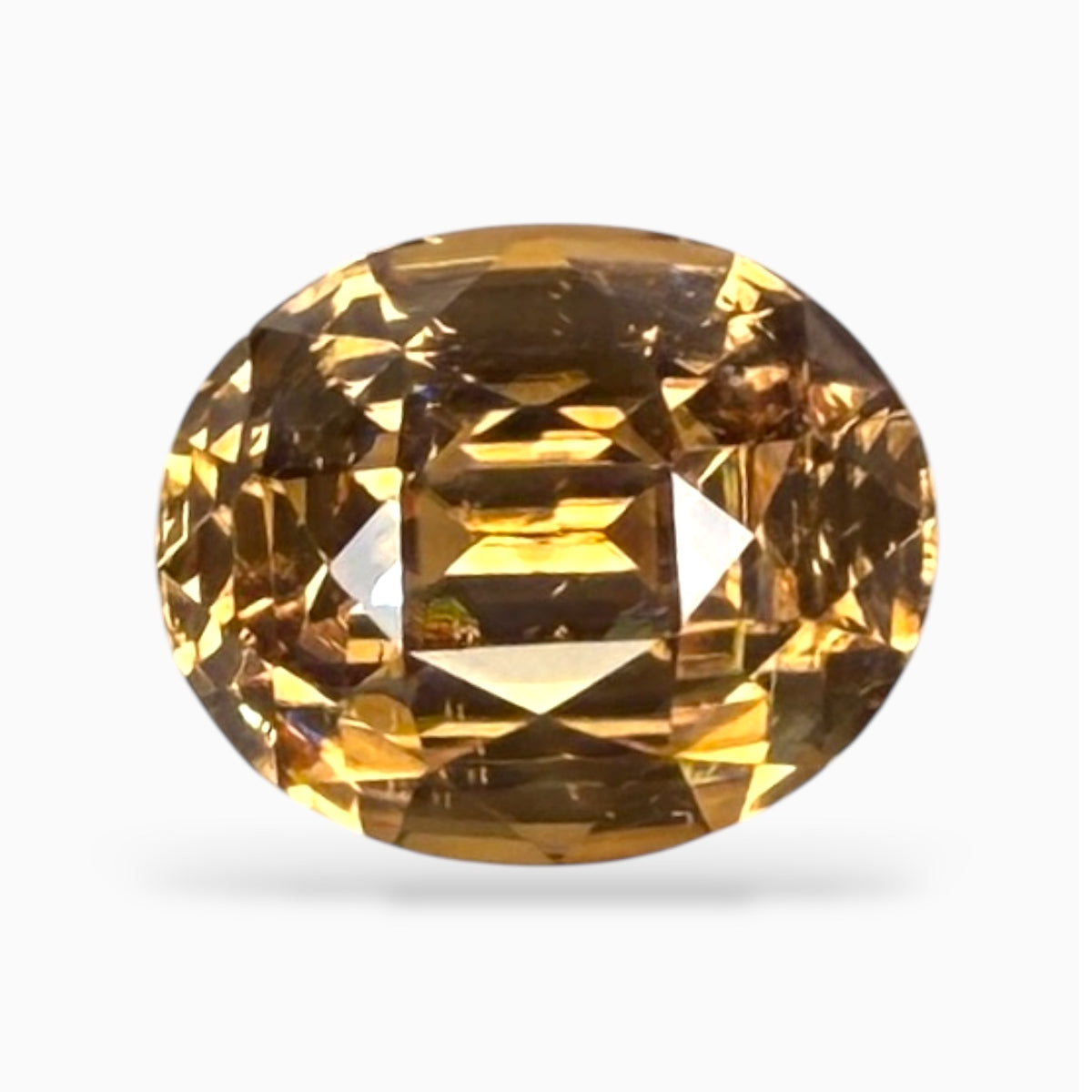 Natural Brownish Yellow Zircon Stone 6.10 Carats