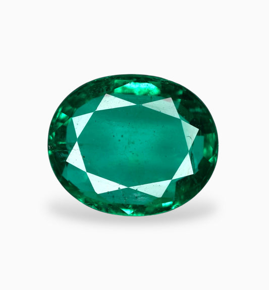 Natural Zambian Emerald Stone 4.07 Carats 12.2x10.1mm