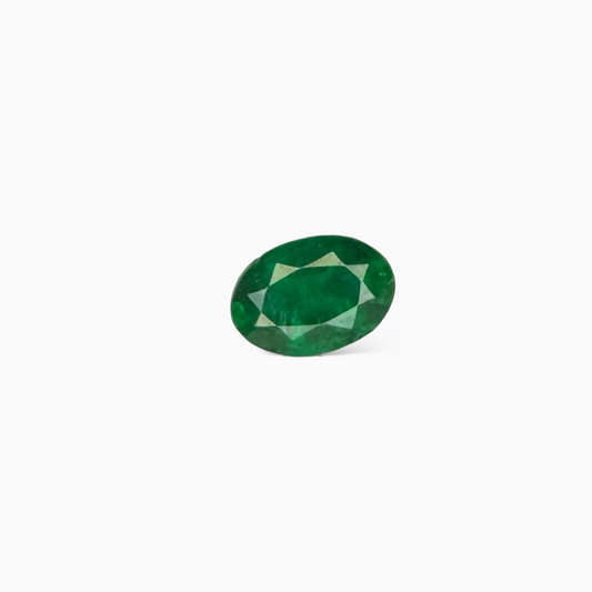 Natural Zambian Emerald Stone 0.66 carats Oval Cut 7x4.8mm