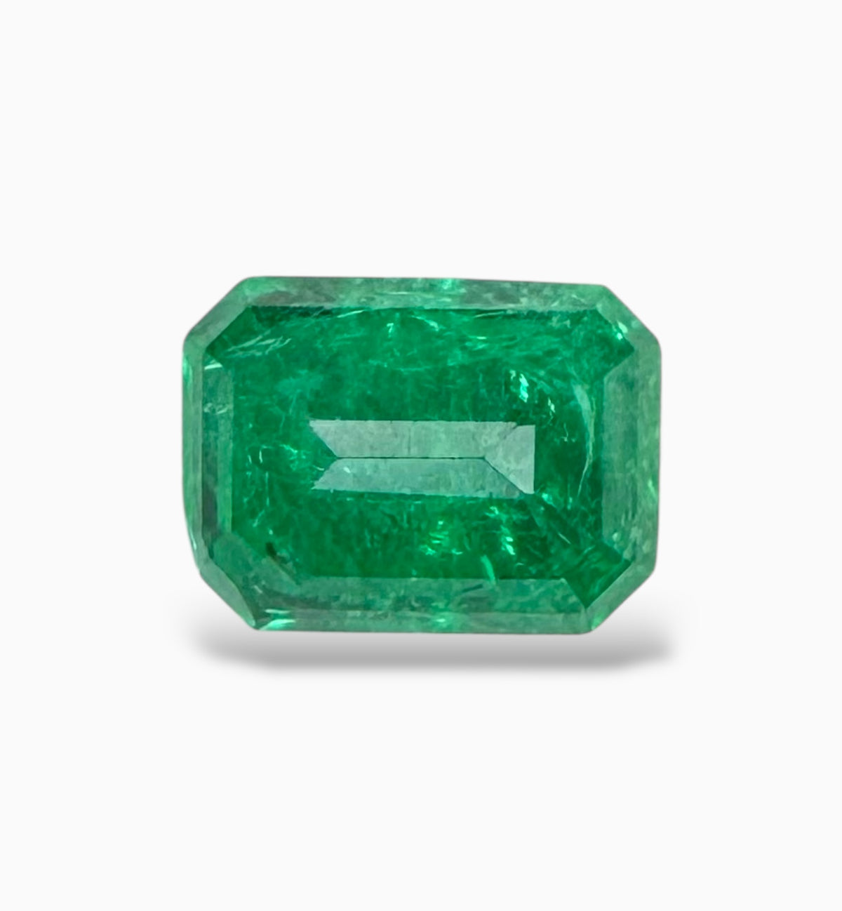 Natural Zambian Emerald Stone 1.31 Carats 7.8 X 5.8 mm Emerald Cut