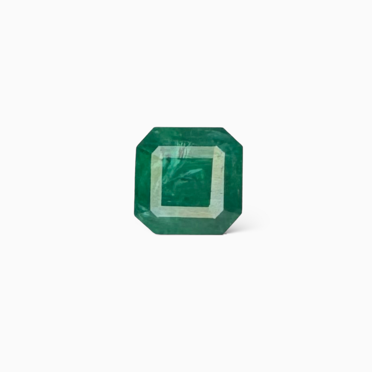 Natural Zambian Emerald Stone 1.56 carat  Emerald Cut 9.5x8.7mm Aashif
