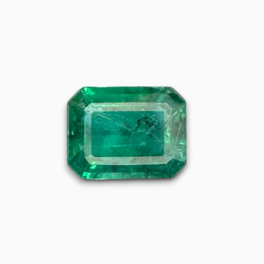 Natural Zambian Emerald Stone  1.62 carat   Emerald Cut 9x7mm