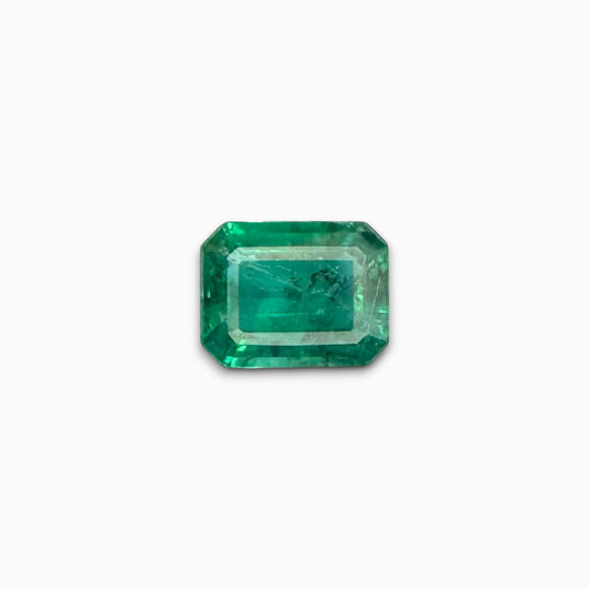 Natural Zambian Emerald Stone  1.62 carat   Emerald Cut 9x7mm