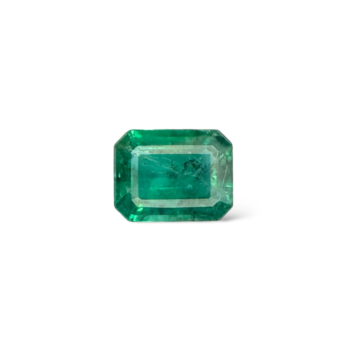 Natural Zambian Emerald Stone  1.62 carat   Emerald Cut 9x7mm