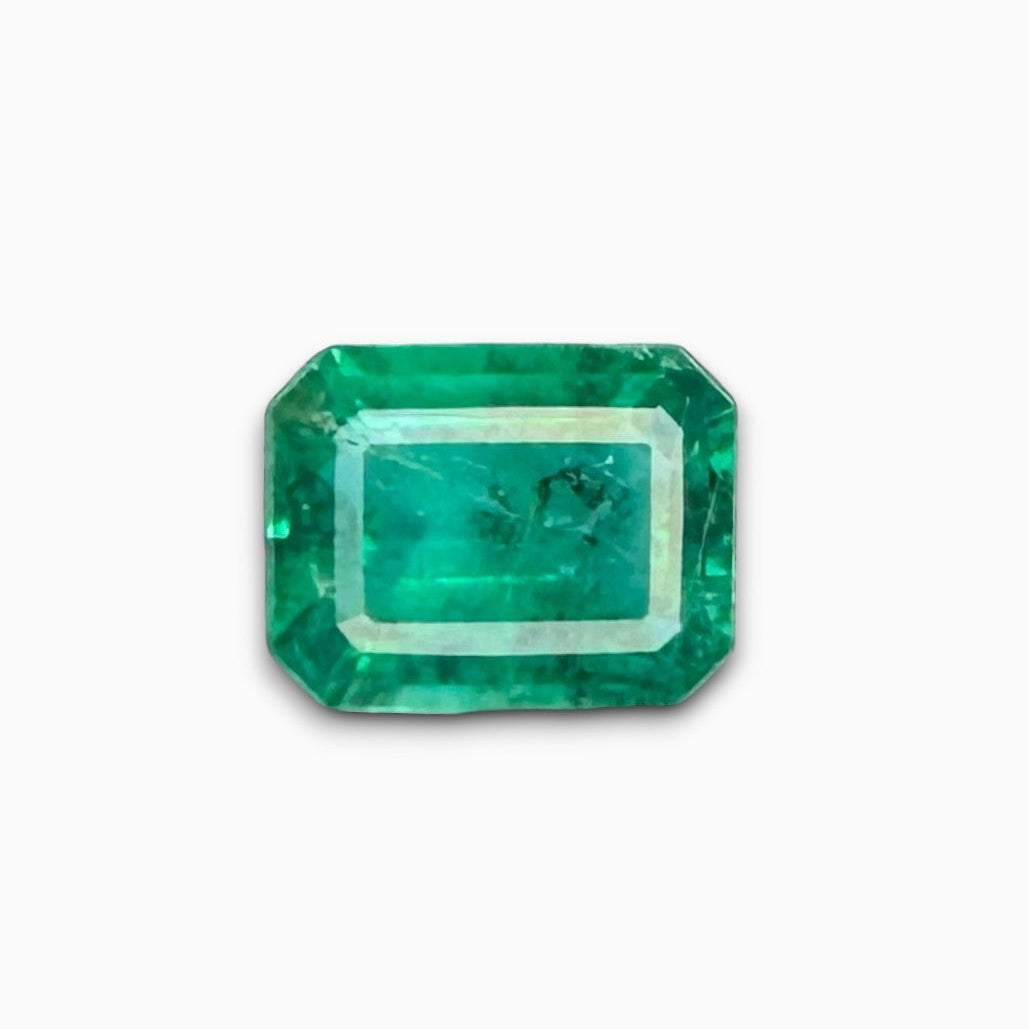 Natural Zambian Emerald Stone  1.81 carat   Emerald Cut 9.2x7.3mm