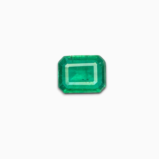 Natural Zambian Emerald Stone 1.92 carat Emerald Cut  9x7 mm