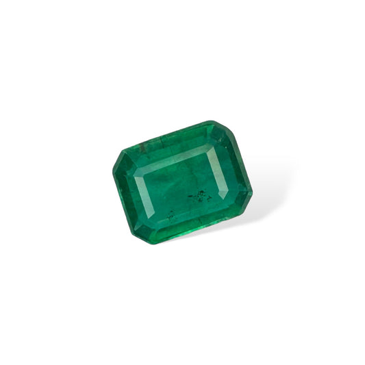 Natural Zambian Emerald Stone 1.92 carat Emerald Cut  9x7 mm