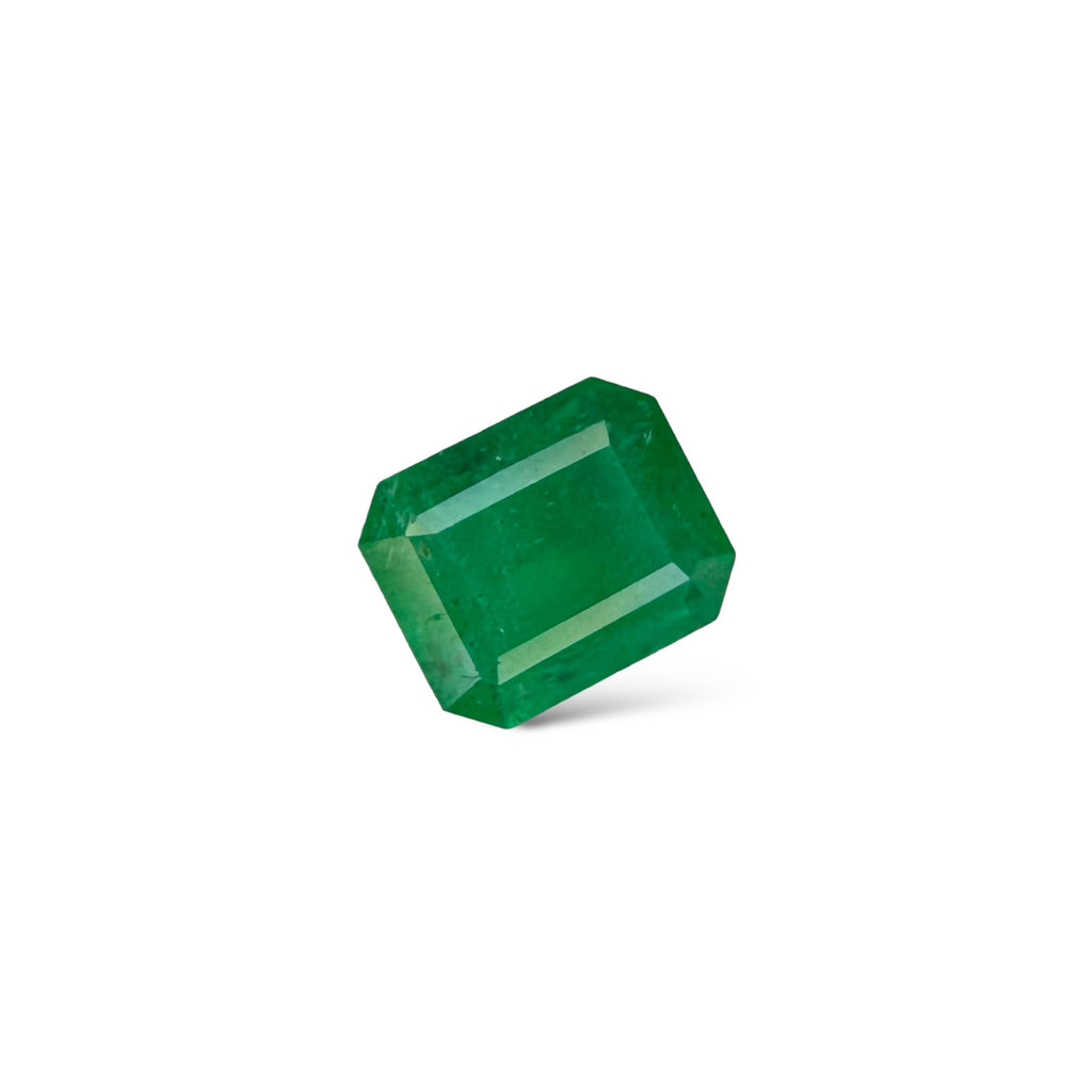 Natural Zambian Emerald Stone 1.92 carats  Emerald Cut  8.5x7mm