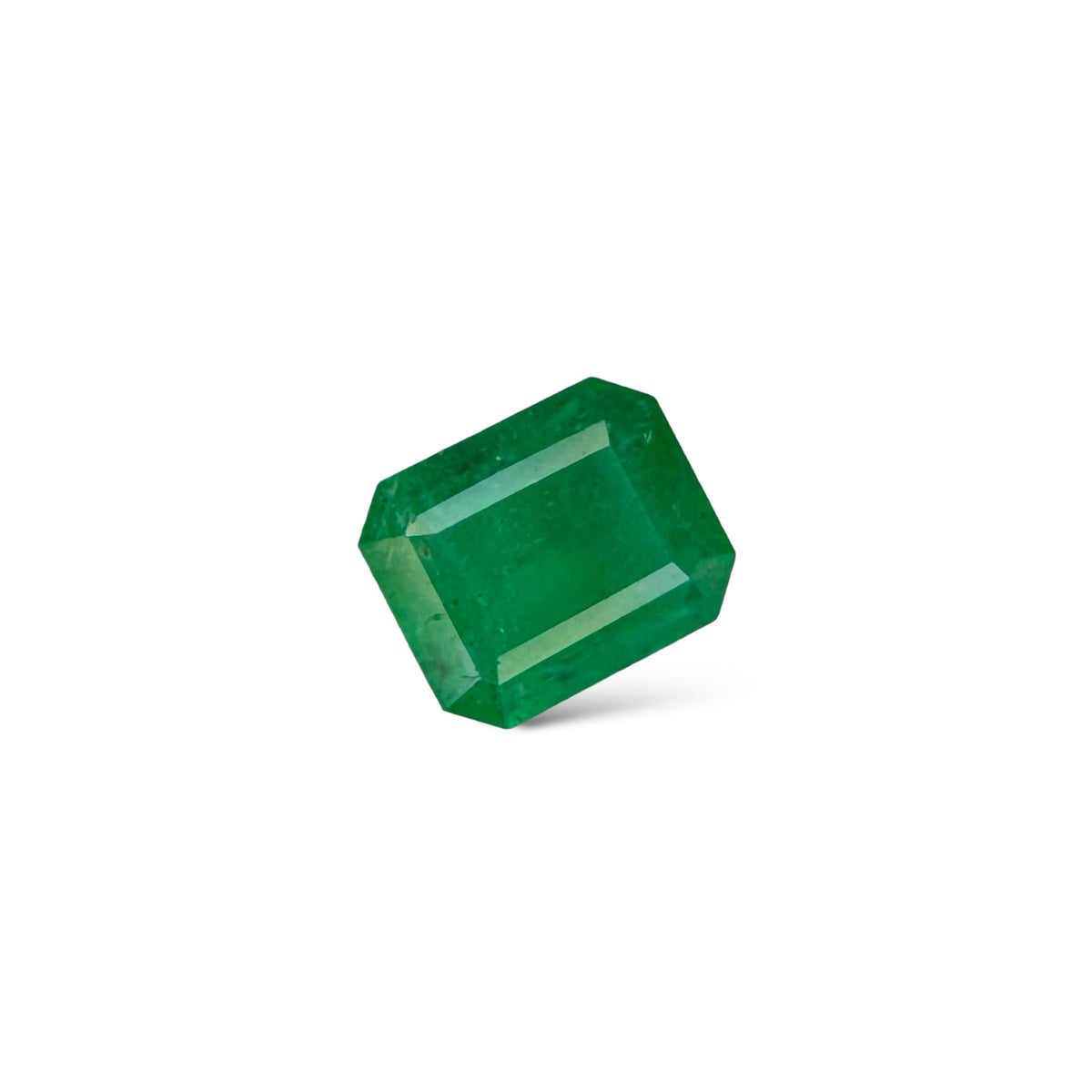 Natural Zambian Emerald Stone 1.92 carats  Emerald Cut  8.5x7mm