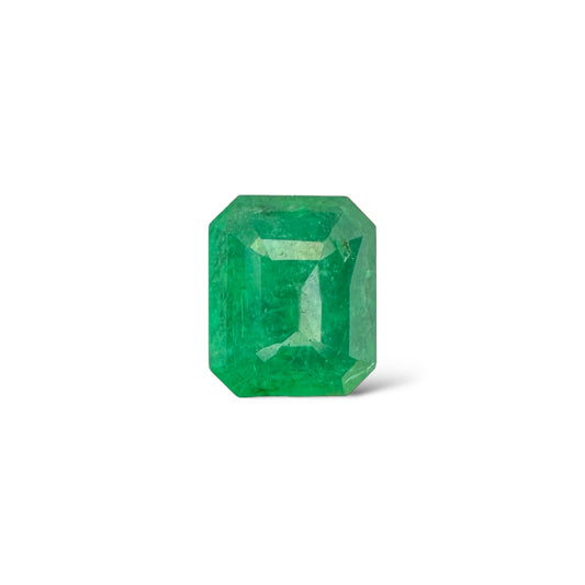 Natural Zambian Emerald Stone 1.92 carats  Emerald Cut  8.5x7mm