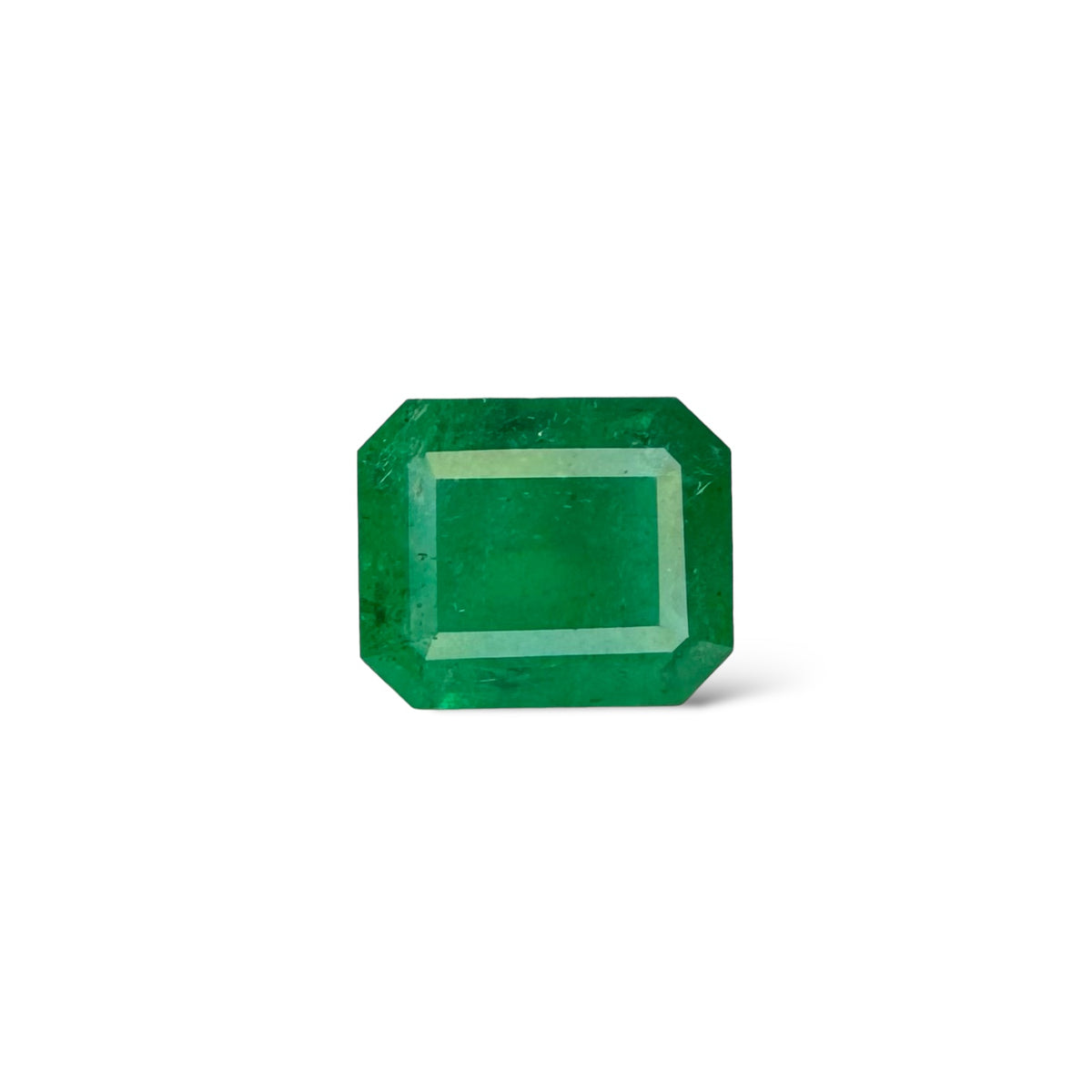 Natural Zambian Emerald Stone 1.92 carats  Emerald Cut  8.5x7mm