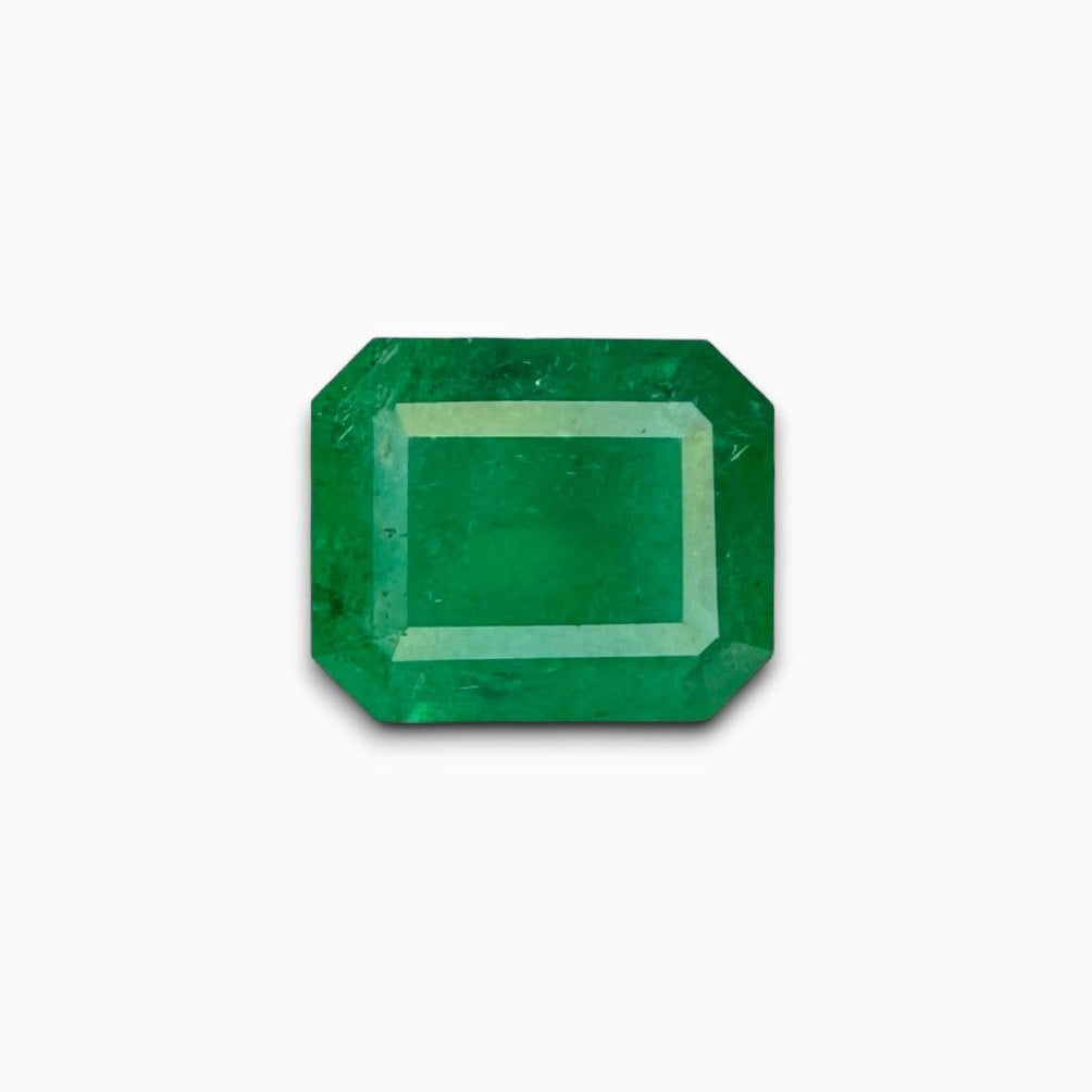 Natural Zambian Emerald Stone 1.92 carats  Emerald Cut  8.5x7mm
