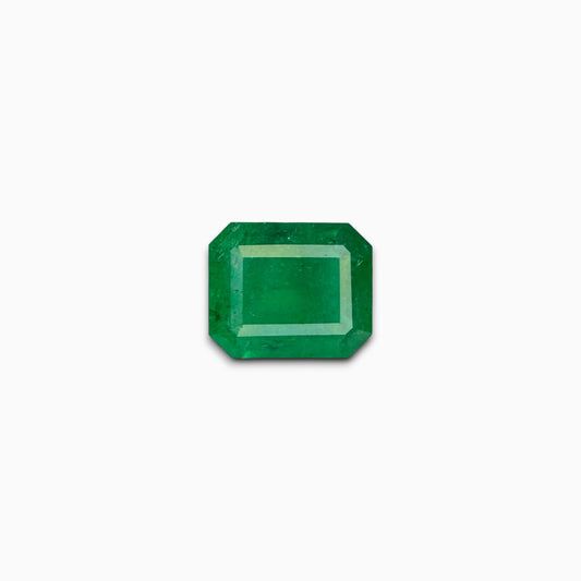 Natural Zambian Emerald Stone 1.92 carats  Emerald Cut  8.5x7mm