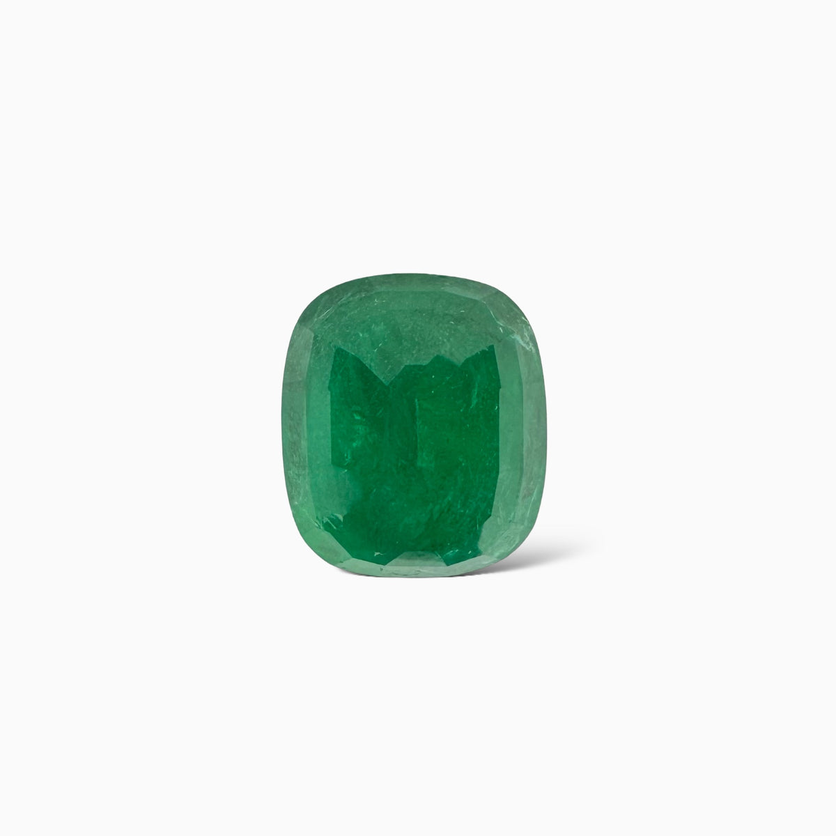 Natural Zambian Emerald Stone 10.39 carats  Cushion Cut 14x12mm