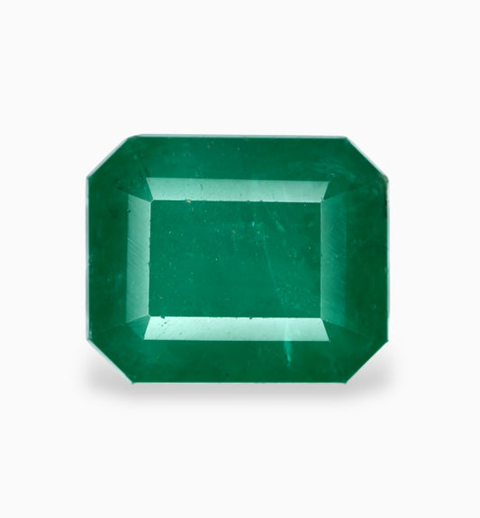 Natural Zambian Emerald Stone 10.80 Carats 13.6x11.3mm