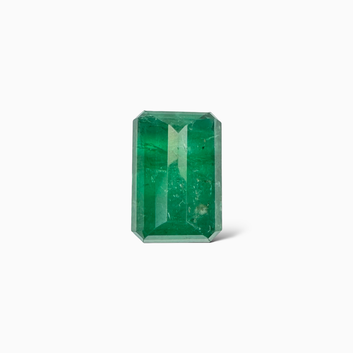 Natural Zambian Emerald Stone  11.09 carat  Emerald Cut  15.8x10.7x70.1 mm