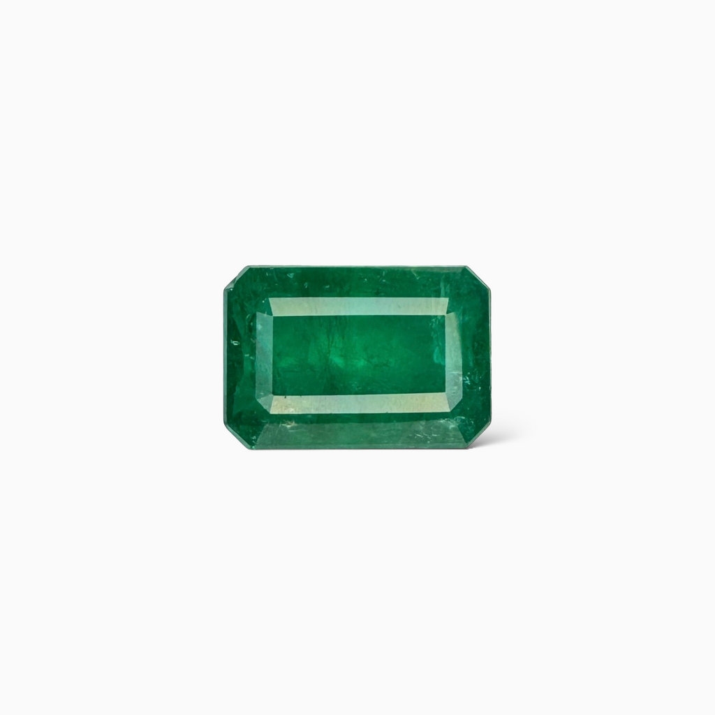 Natural Zambian Emerald Stone  11.09 carat  Emerald Cut  15.8x10.7x70.1 mm