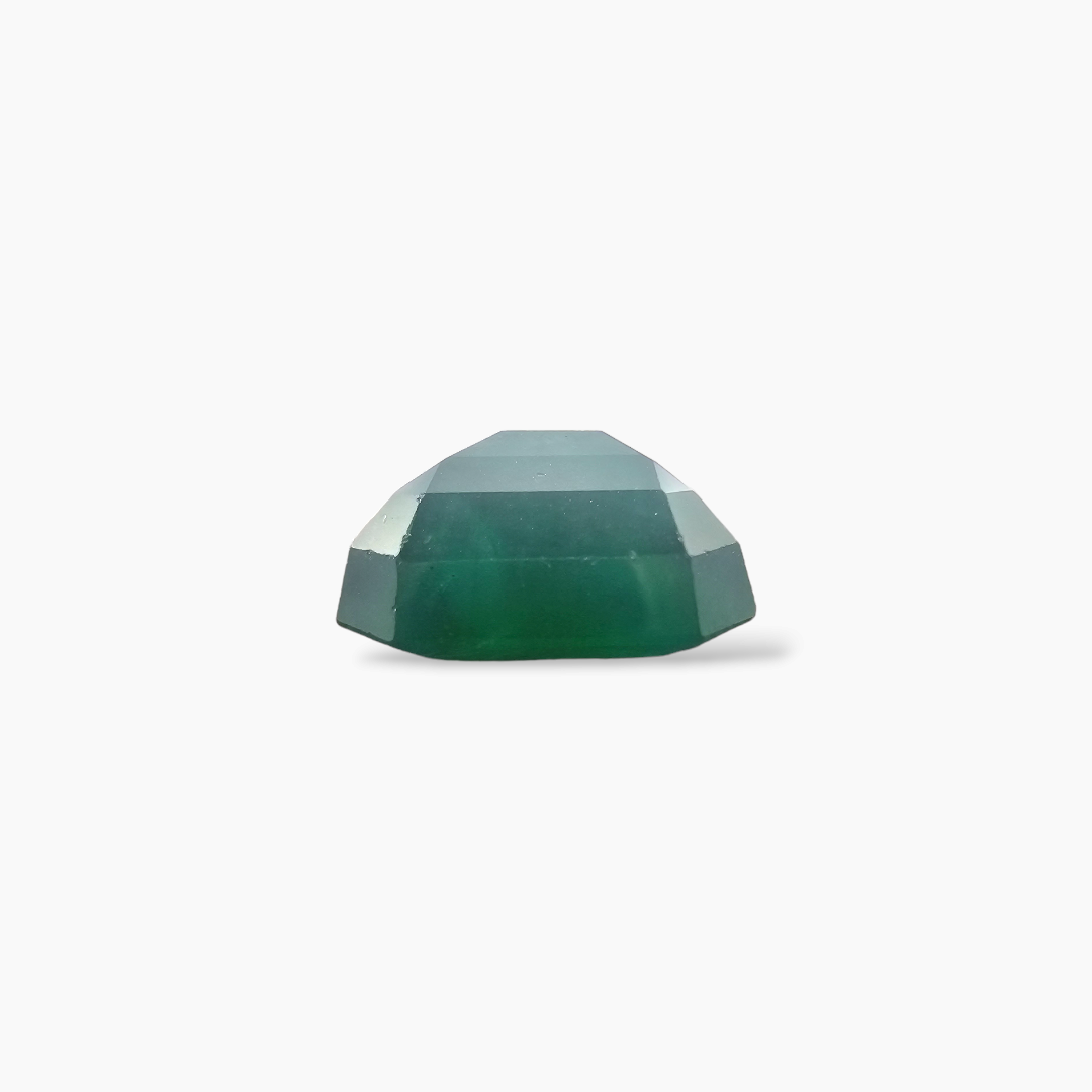 loose Natural Zambian Emerald Stone 11.82 Carats Emerald Cut ( 14.07x14.02x7.39 mm )