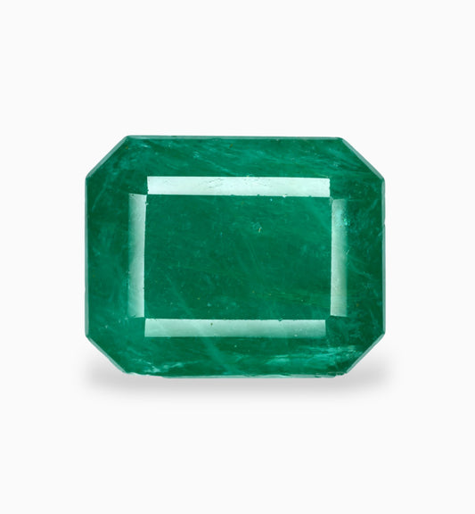 Natural Zambian Emerald Stone 11.92 Carats 15.4x12.4mm