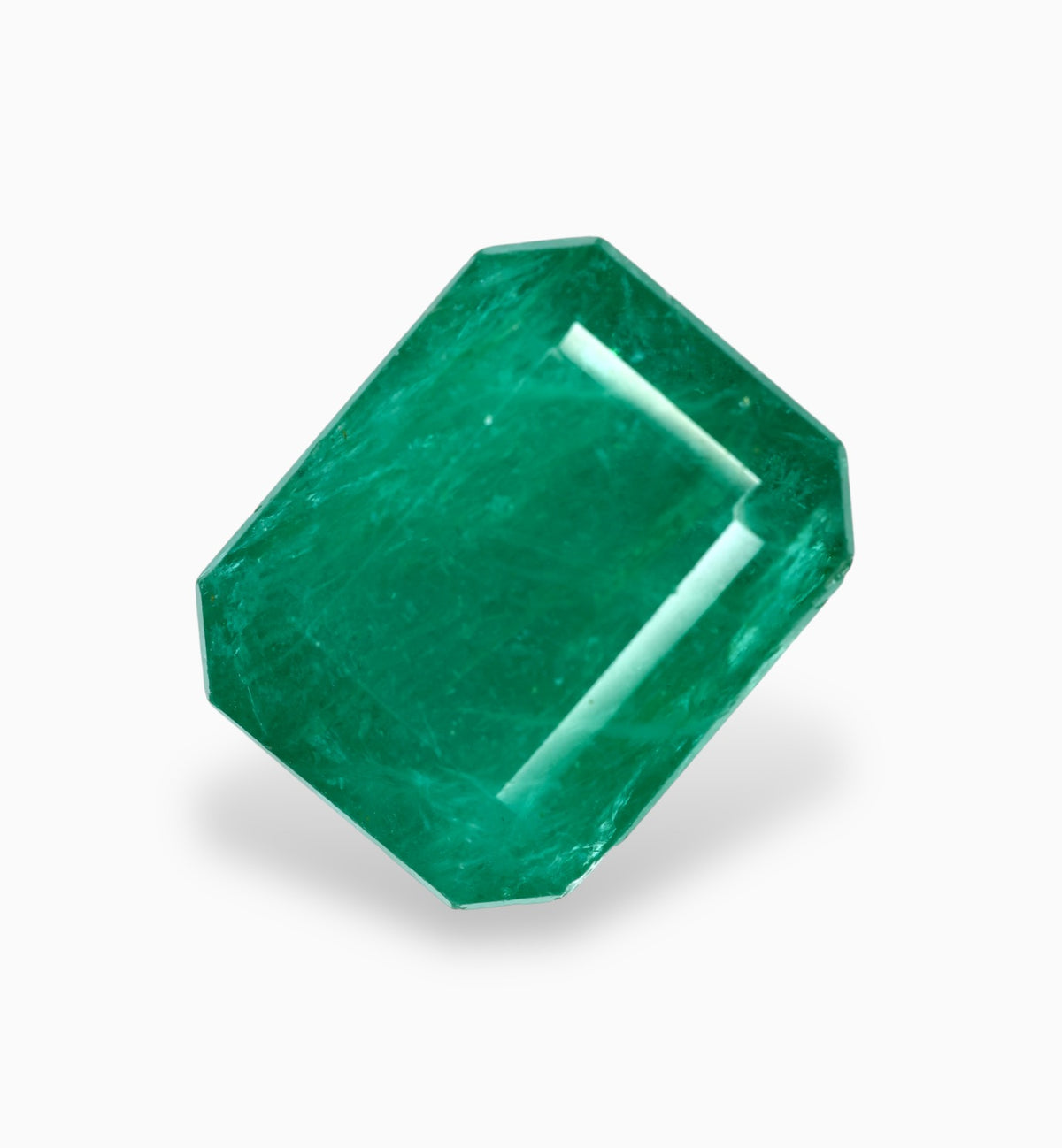 Natural Zambian Emerald Stone 11.92 Carats 15.4x12.4mm