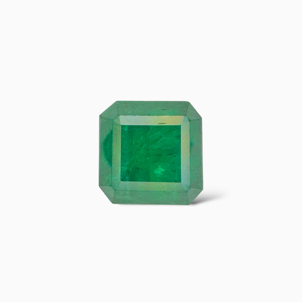 Natural Zambian Emerald Stone  14.89 carat  Emerald Cut  13.5x13.4x9.5 mm