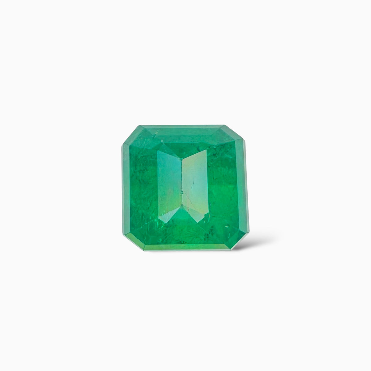 Natural Zambian Emerald Stone  14.89 carat  Emerald Cut  13.5x13.4x9.5 mm