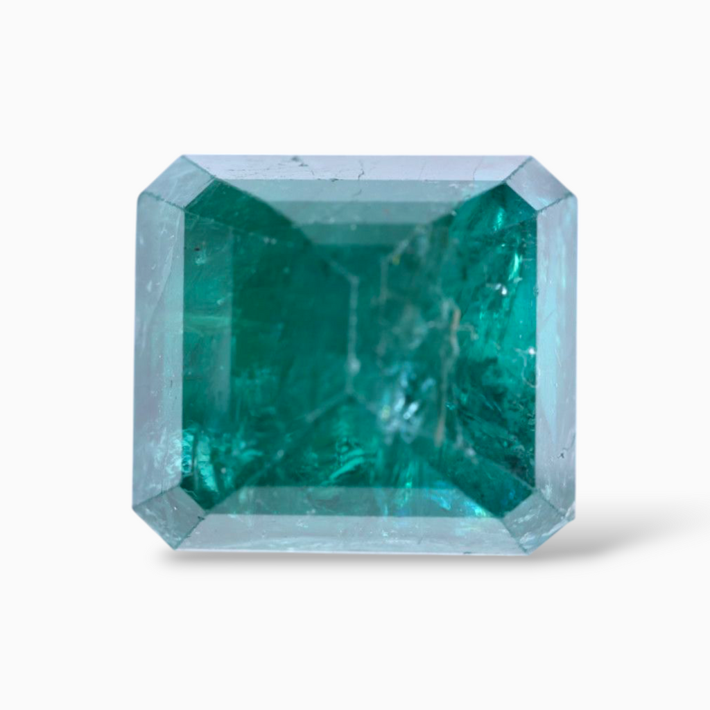 Natural Zambian Emerald Stone 16.40 Carats Shape Octagon 15.5x14 mm