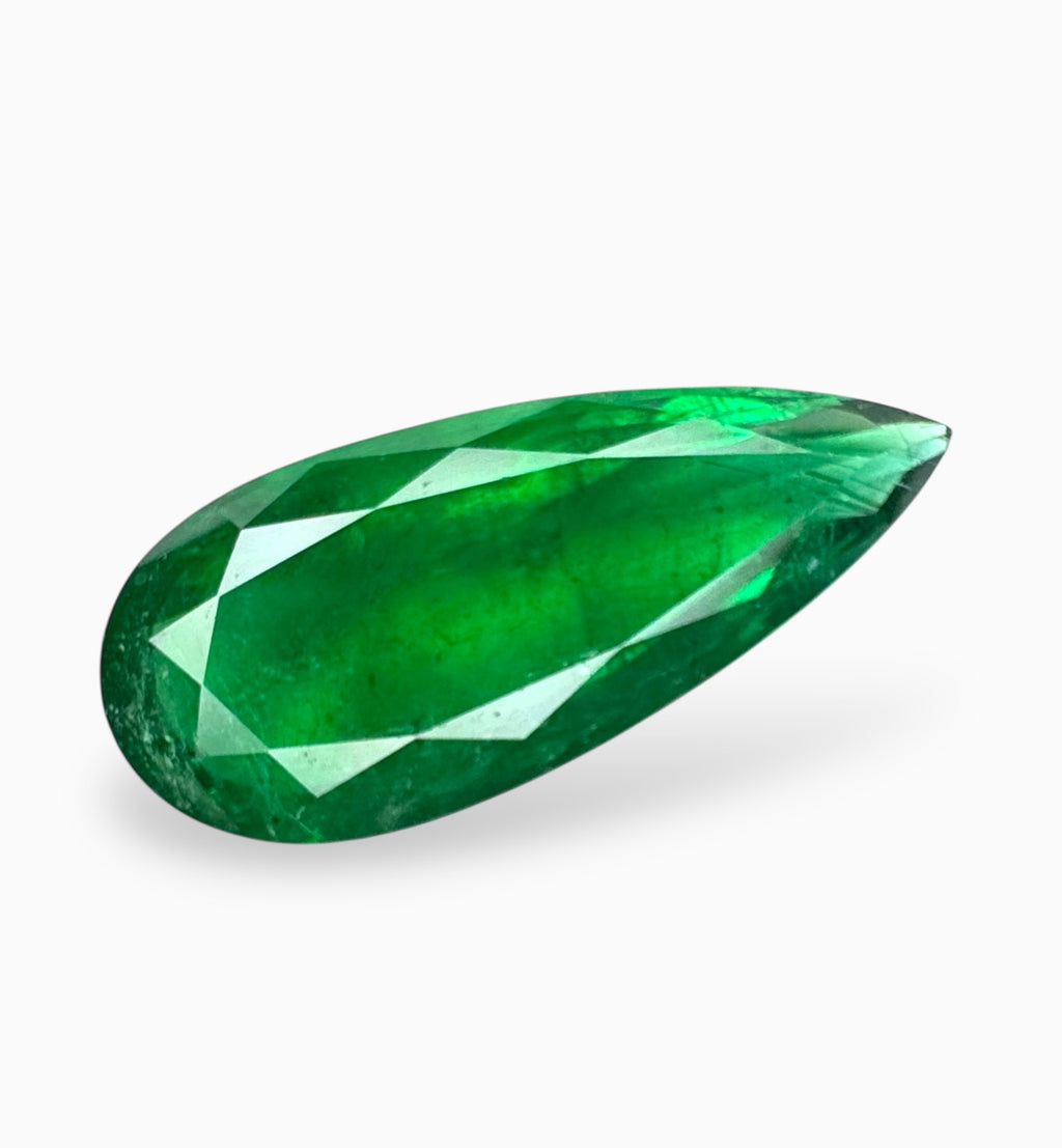 Natural Zambian Emerald Stone 19.72 Carats 30.2x13.3mm