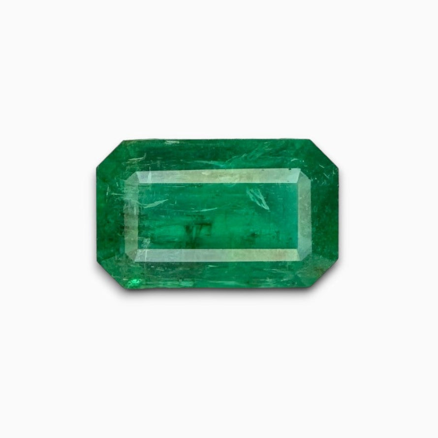 Natural Zambian Emerald Stone 1.95 carat  Emerald Cut 10x6mm