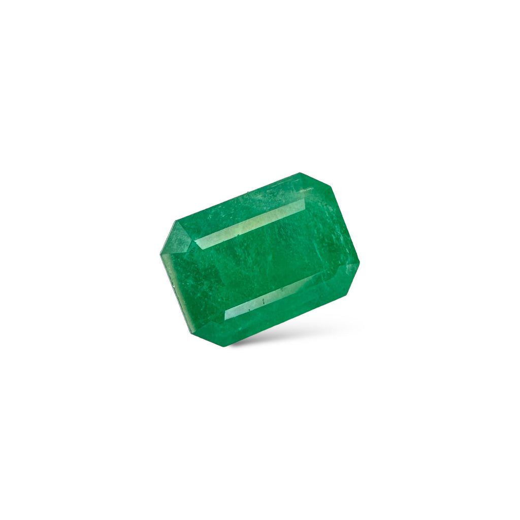 Natural Zambian Emerald Stone  2.02 carat Emerald Cut  9x6.5mm